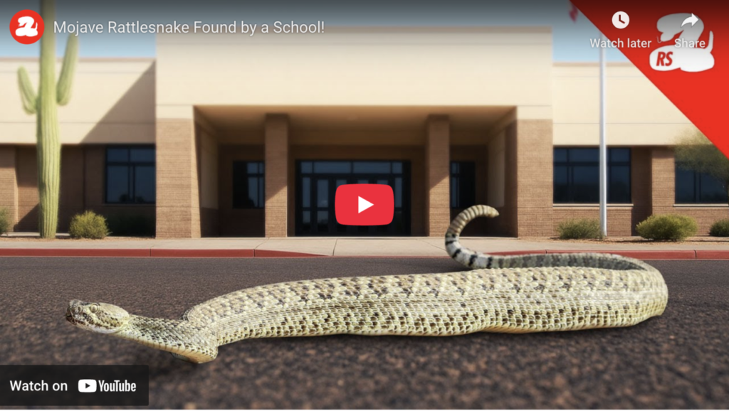 Mojave Rattlesnake Found by a School! Mojave Rattlesnake Found by a School!